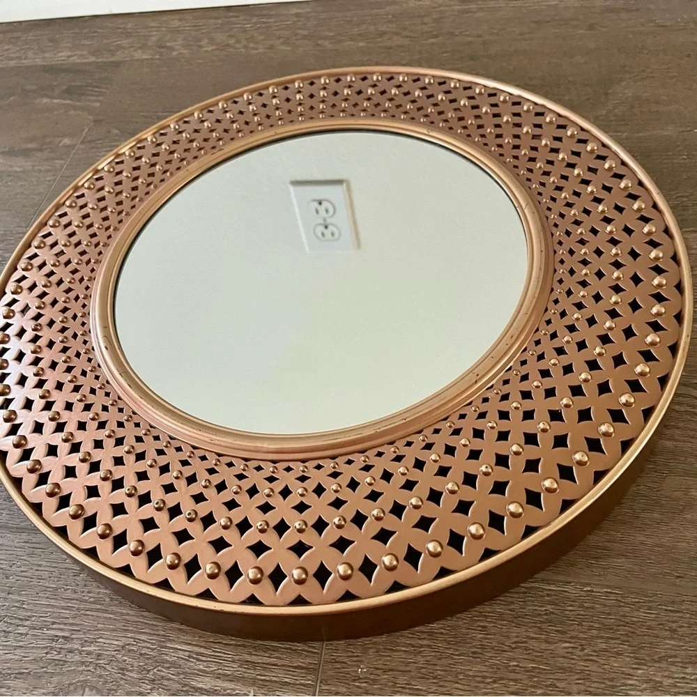 Elegant Copper color Wall Mirror D 16 inches